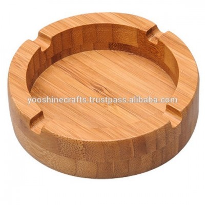 10CM Round high quality of Bamboo Ashtray, fancy ashtray