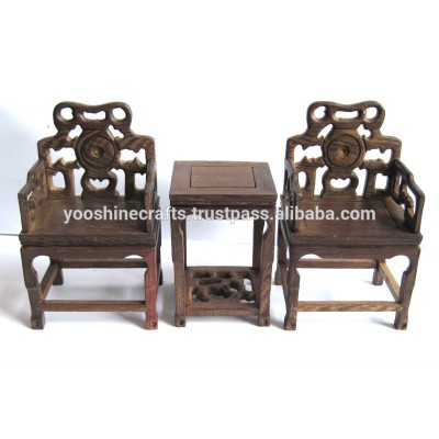 Armchairs as Jade base, Wooden carving, Rosewood carving